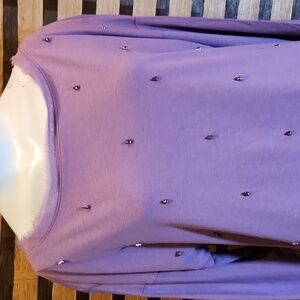Luisa Spagnoli purple gem top